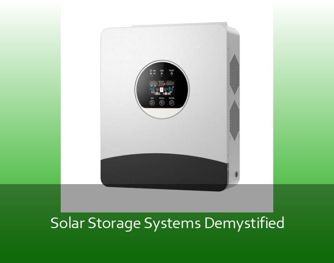 Solar Storage Systems Demystified